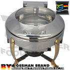 Decorative Electric Chafer Food Warmer , Commercial Chafing Dish Banquet Glass Lids